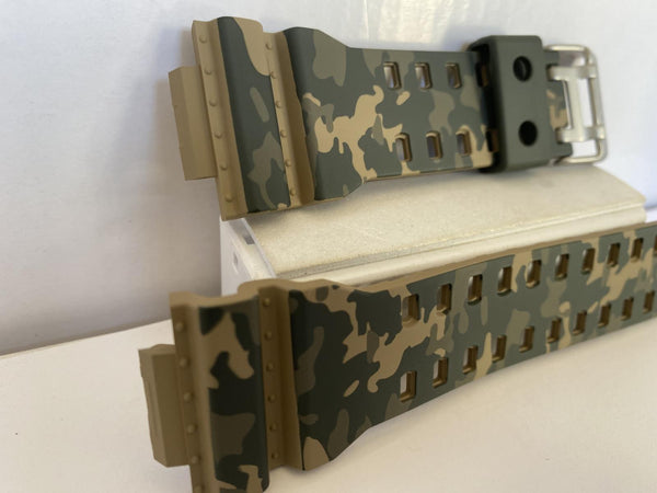 Casio Original Watchband GA-100, GD-120 Military Camouflage Original Strap/Band