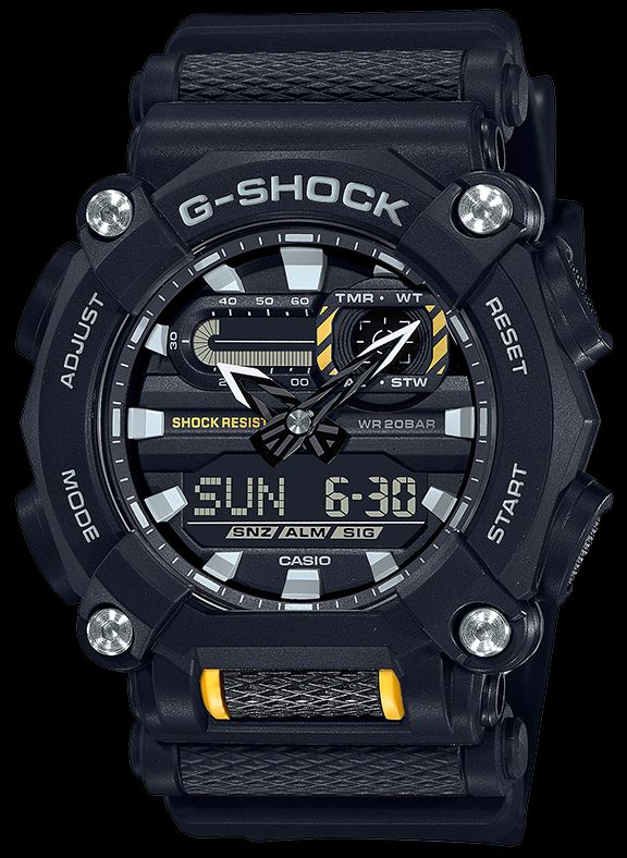 Casio Original Watch Parts GA-900 Bezel/Shell Black White Lettering