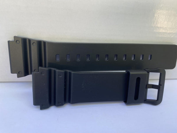 Casio Original Watchband MRW-400 Black Rubber Strap With Spring Bars