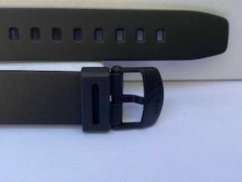 Casio Watchband W-214 Black Resin Strap Measures 16mm at Attach 24mm at Shoulder