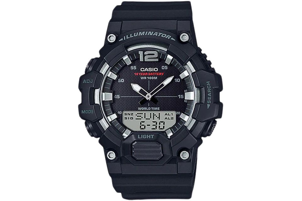Casio Original Watchband For Model HDC-700. Black Resin Strap.Band