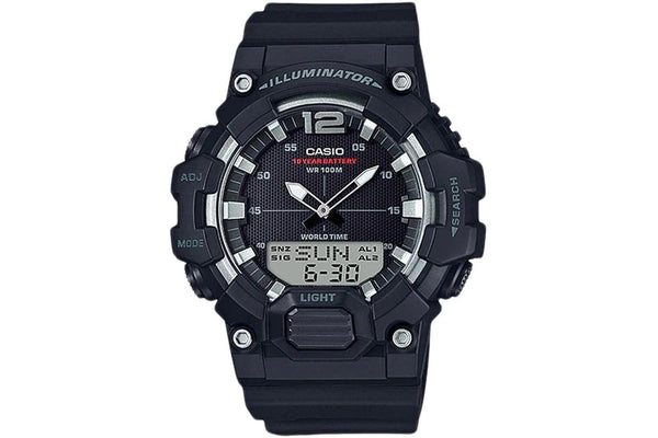 Casio Original Watchband For Model HDC-700. Black Resin Strap.Band