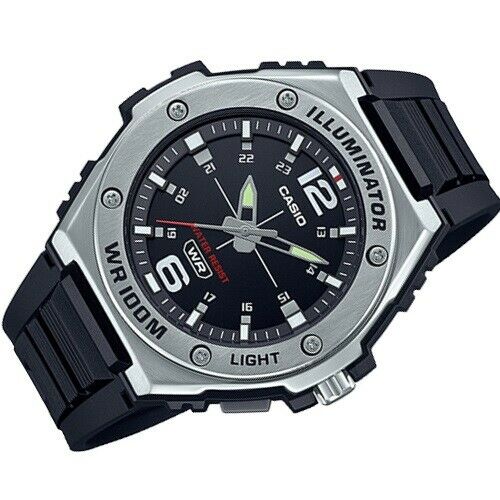 Casio Watchband MWA-100 Black. Original Resin Strap. Band