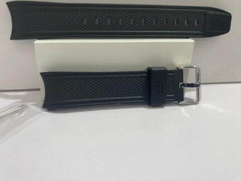 Casio Original Watchband For Edifice Model EFS-S550PB. Black Resin w/Spring Bars