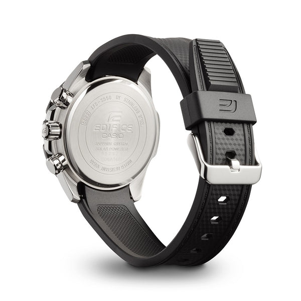 Casio Original Watchband For Edifice Model EFS-S550PB. Black Resin w/Spring Bars