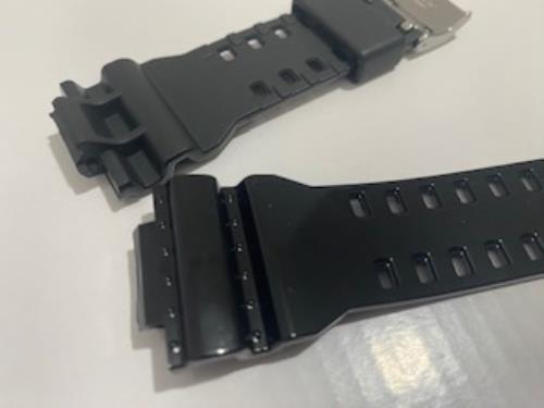 Casio Original Watchband For G-Shock Model GD-100 SC-1d Shiny Black Resin