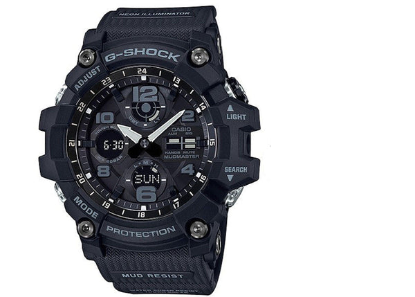 Casio Original Watchband Mod#  GSG-100 -1A Black Resin Strap Mud Resist