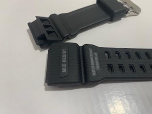 Casio Original Watchband Mod#  GSG-100 -1A Black Resin Strap Mud Resist