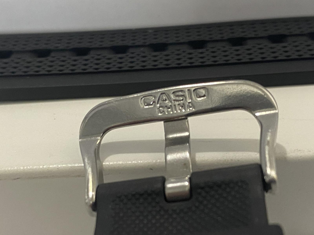 Casio Watchband EFR-557 Black Resin Strap. Original Casio Band w/pins