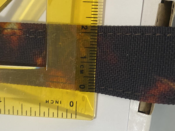 Casio Watchband Military Camo Nylon Grip Brown/Green Wrap Around Strap. 22mm