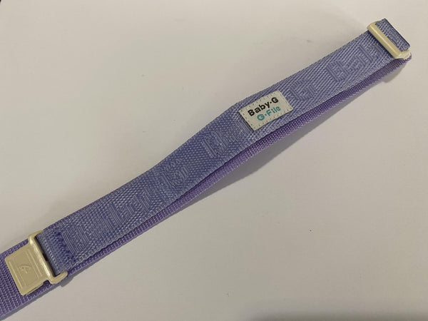 Casio Watchband Baby-G. Purple Nylon Grip Wrap Around Strap. 20mm