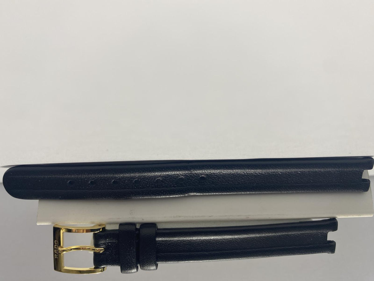 Rado Coupole Ladies Original Watchband With Gold Tone Rado Engraved Buckle.Strap