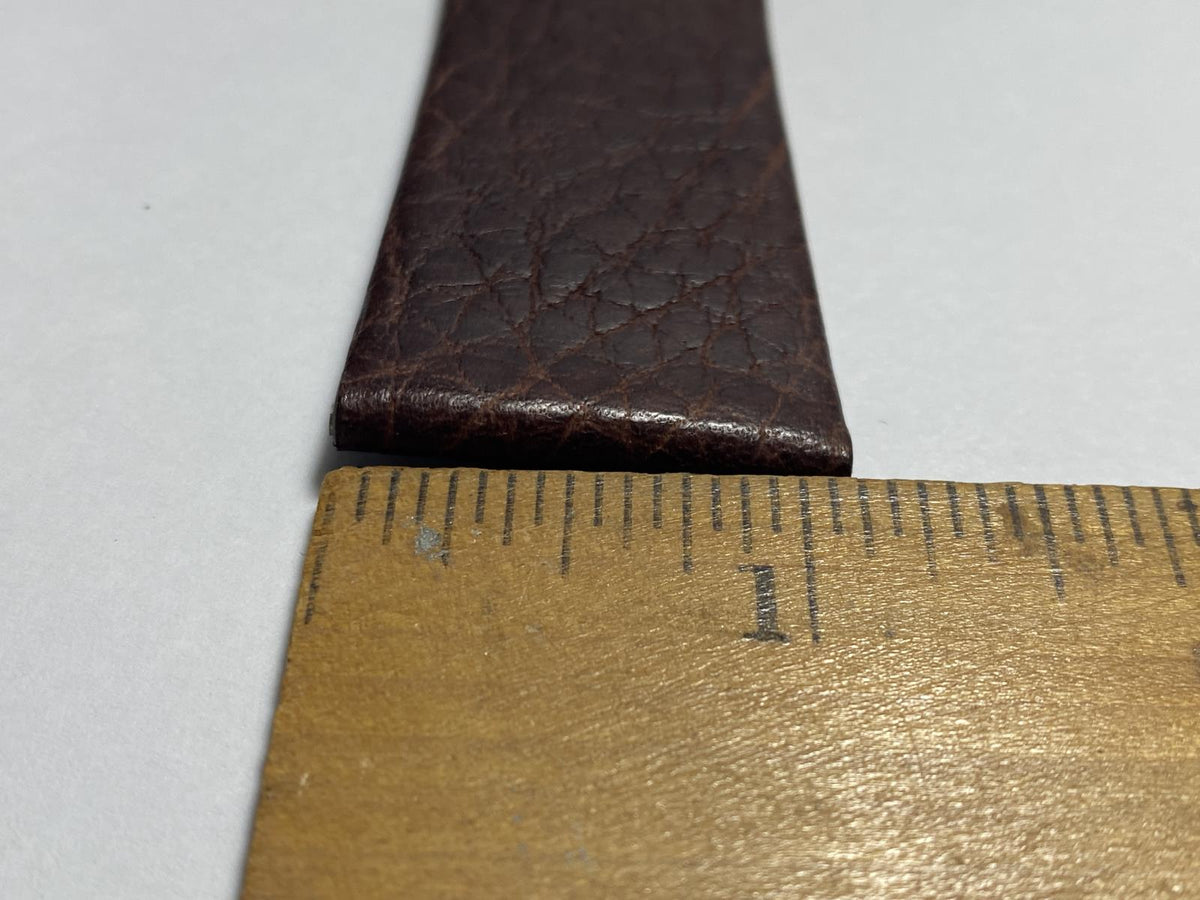 Kenneth Cole Original Leather Watchband 30mm Wide Brown With Attaching Pins