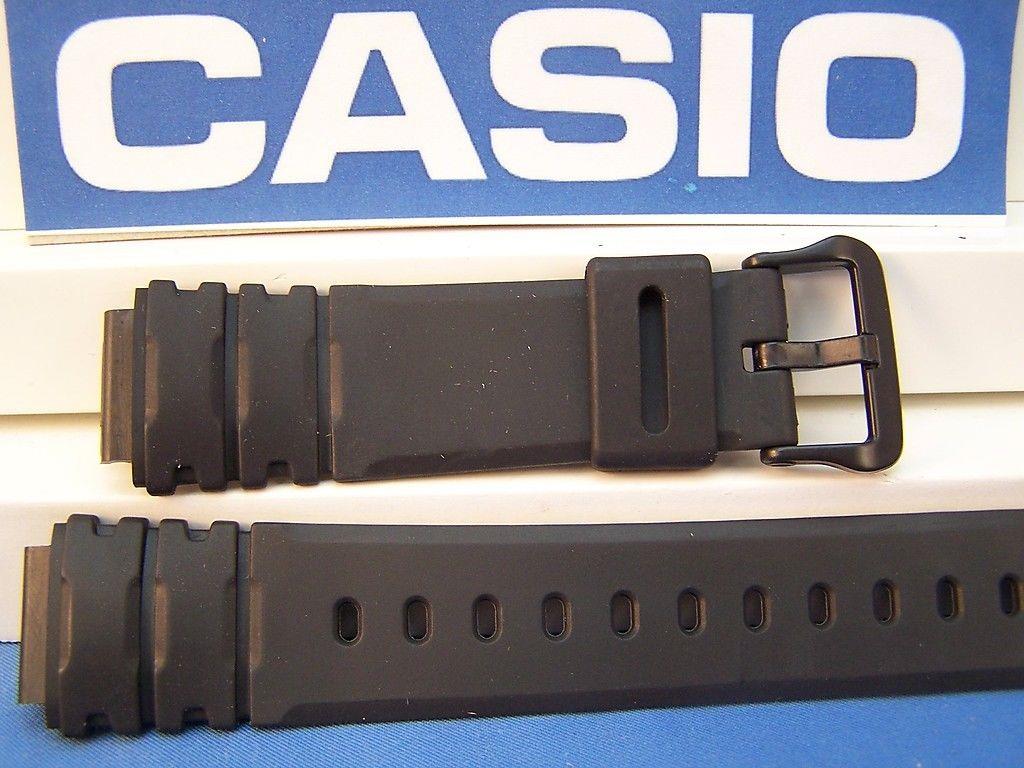 Casio Watchband AW-41 AW-40 Field Trainer Black Resin Strap. Band