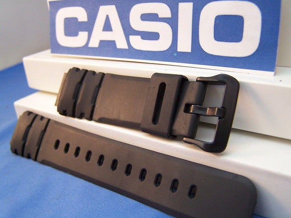 Casio Watchband AW-41 AW-40 Field Trainer Black Resin Strap. Band