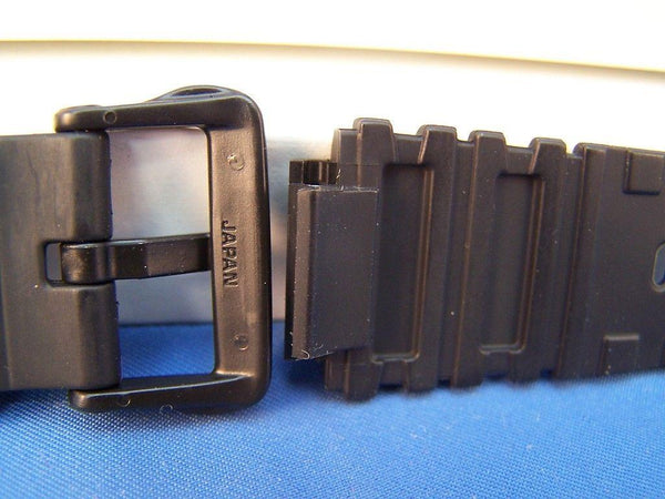 Casio Watchband AW-41 AW-40 Field Trainer Black Resin Strap. Band