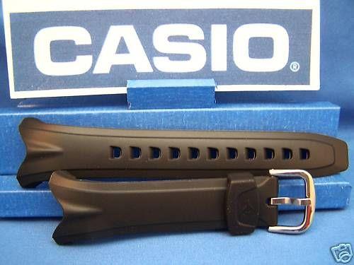 Casio Watchband EDB-500 EDB-501 Black Resin Strap For E Data Bank