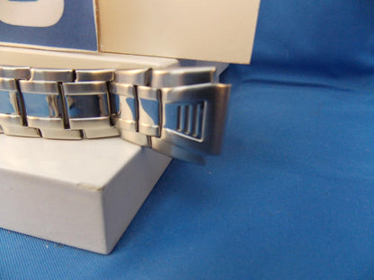 Casio Watchband AQF-102 WD-1 Bracelet All Steel Silver Tone w/Push Button Buckle