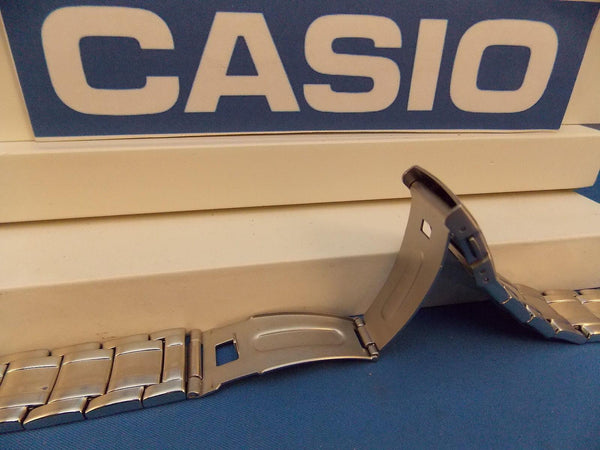 Casio Watchband AQF-102 WD-1 Bracelet All Steel Silver Tone w/Push Button buckle