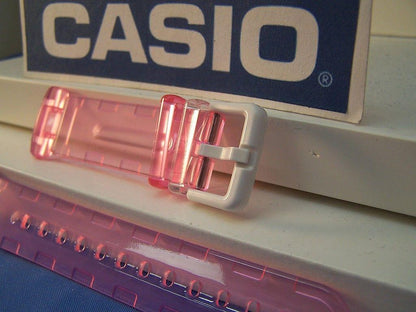 Casio Watchband BG-169 -4. Baby-G. Clear Pink Resin Strap.Watchband