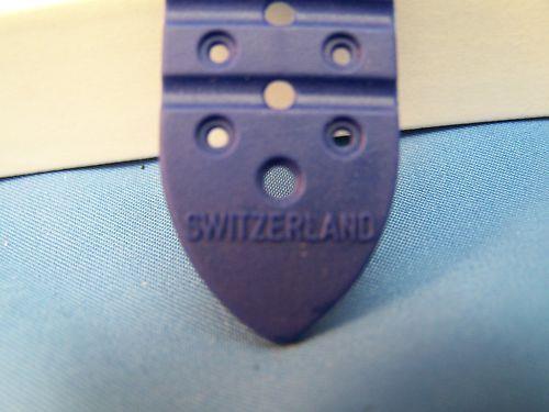 Swiss Army Watch Band Renegade Light Blue Mens 19mm Swiss Made Strap / Watchband