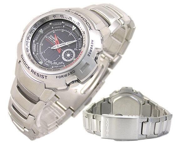 Casio Watchband G-700, G-701 Bracelet Steel Silver Tone G-Shock