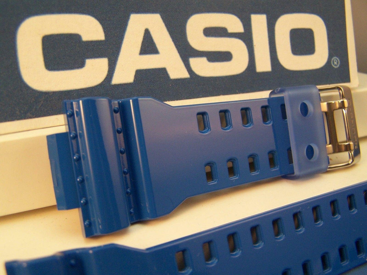 Casio Watch Band GA-110 HC-2AV. Glossy blue G-Shock Original Strap