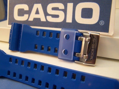 Casio Watch Band GA-110 HC-2AV. Glossy blue G-Shock Original Strap