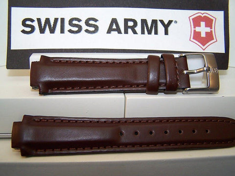 Swiss Army Watchband Excursion Ladies Brown Leather.Strap / Band Only No Pins