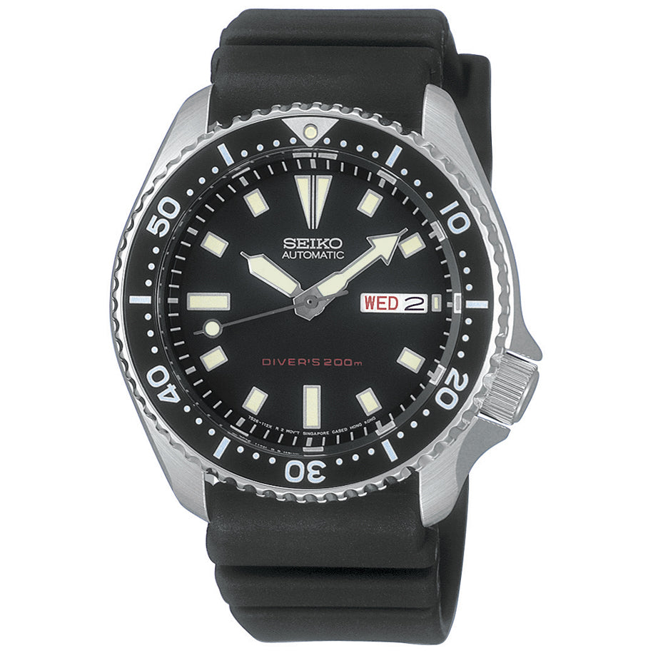 Seiko WatchBand SKX173 Divers 22mm Resin Strap. Diver watchband.Two-Piece Strap.