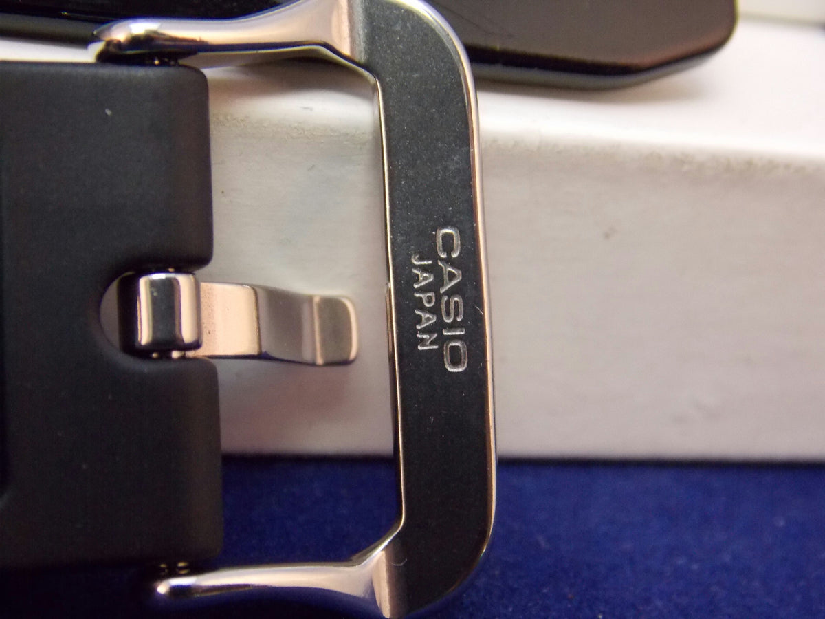 Casio Watchband GLX-5600 G-Lide Shiny Black Resin w/Graphics. Strap. Watchband
