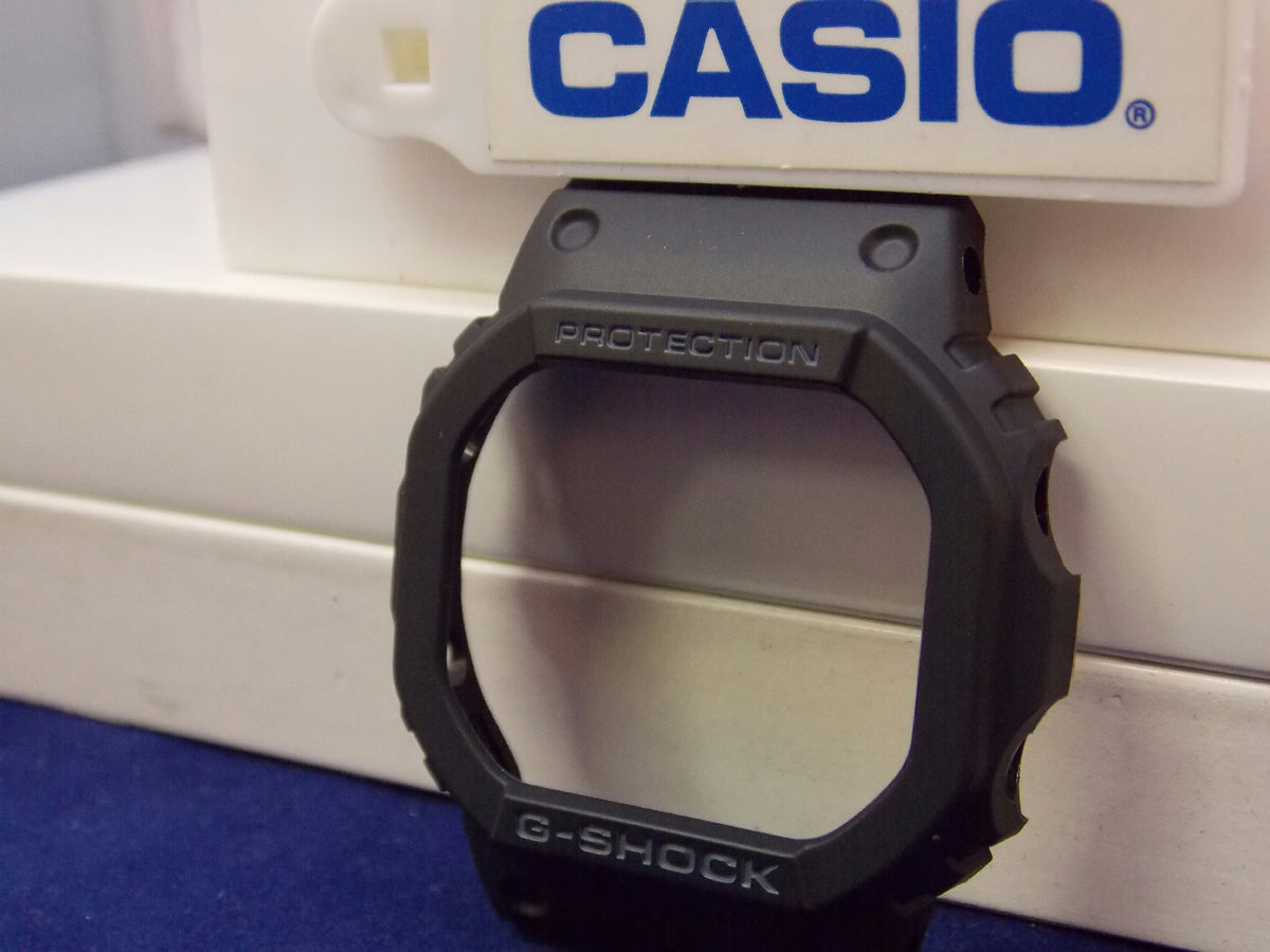 Casio Watch Parts DW-5600 SN & GW-5600 B Bezel/Shell G-Shock Blk. Fits DW-5600E