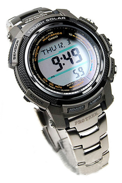 Casio watchband PAW-1100 T Titanium w/ End Lugs and Spring Bars. Bracelet