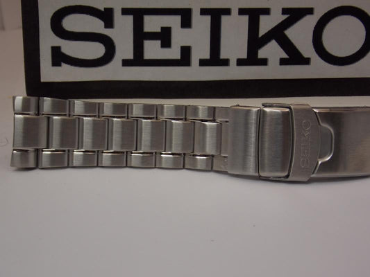 Seiko WatchBand SRPA21 Bracelet Silver Tone Steel w/Push Button Safe Clasp.22mm