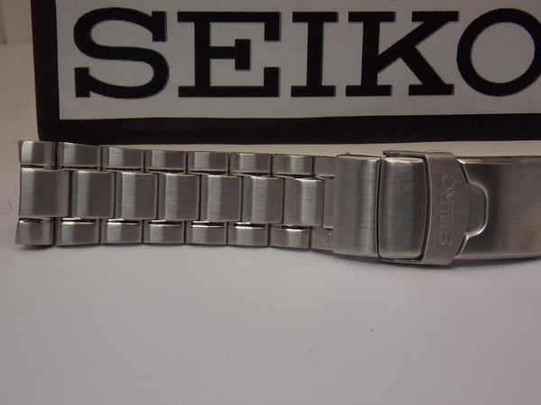 Seiko WatchBand SRPA21 Bracelet Silver Tone Steel w/Push Button Safe Clasp.22mm