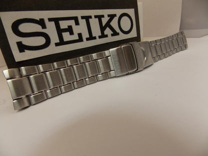 Seiko WatchBand SRPA21 Bracelet Silver Tone Steel w/Push Button Safe Clasp.22mm