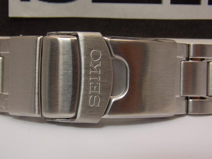 Seiko WatchBand SRPA21 Bracelet Silver Tone Steel w/Push Button Safe Clasp.22mm