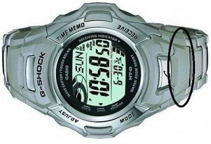 Casio Watch Parts MTG-900 MTG-901 MTG-M900. Cover End Piece / Lug 6H side.Beige
