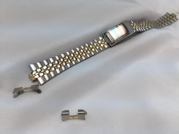 Seiko Original WatchBand SWZ144 Bracelet Womens 13mm Curved End Two Tone