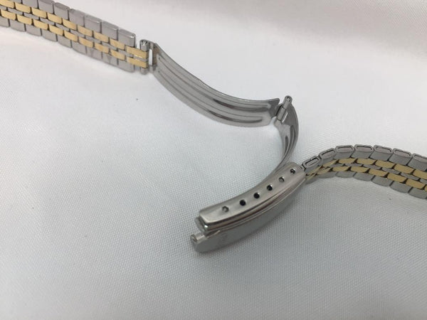 Seiko Original WatchBand SWZ144 Bracelet Womens 13mm Curved End Two Tone