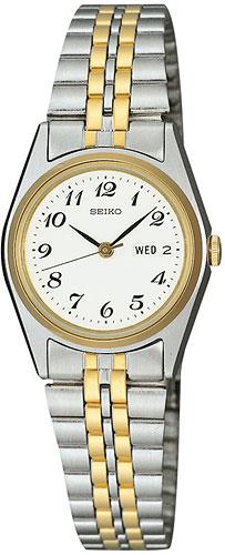 Seiko Original WatchBand SWZ144 Bracelet Womens 13mm Curved End Two Tone