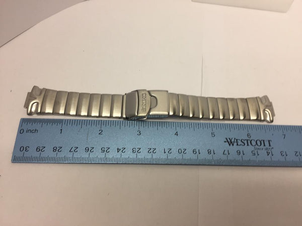 Seiko Bracelet for SMA033 Kinetic Auto Relay.Stainless Steel.Silver Color.