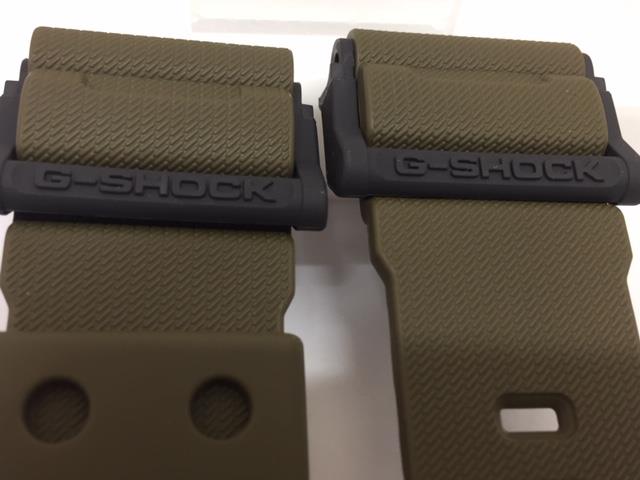 Casio Watchband GD-400 -9 Military Style Olive Green Resin Strap
