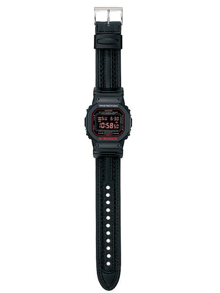 Casio Watch Parts DW-5600CL Original G-Shock Black Bezel/Shell w/Wht/Red Graphic