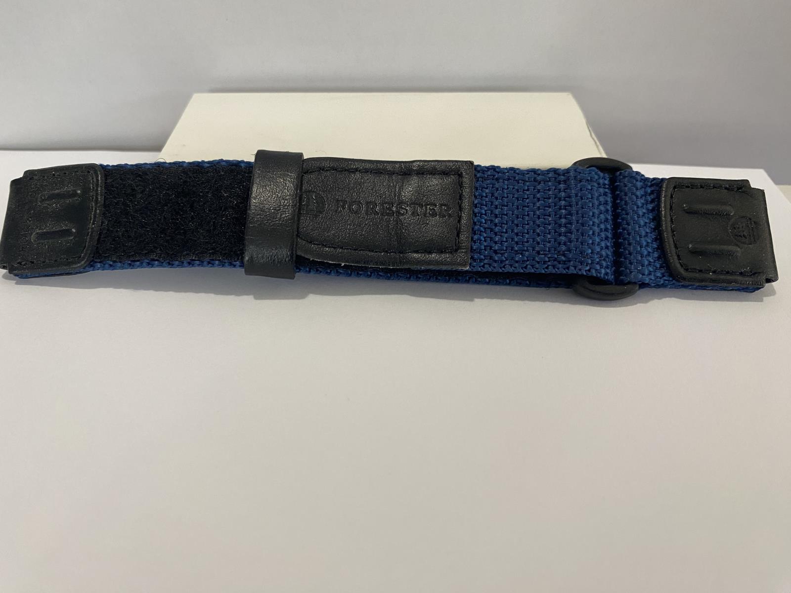 Casio Watchband Forester Nylon Grip Blue/Black Strap. 19mm Band