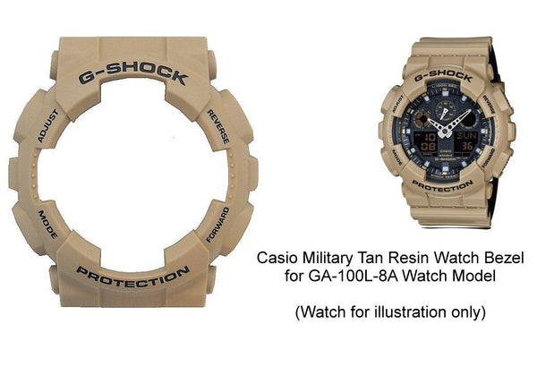 Casio Genuine Original Watch Part Bezel For Model GA-100 L-8 Military Sand.Shell