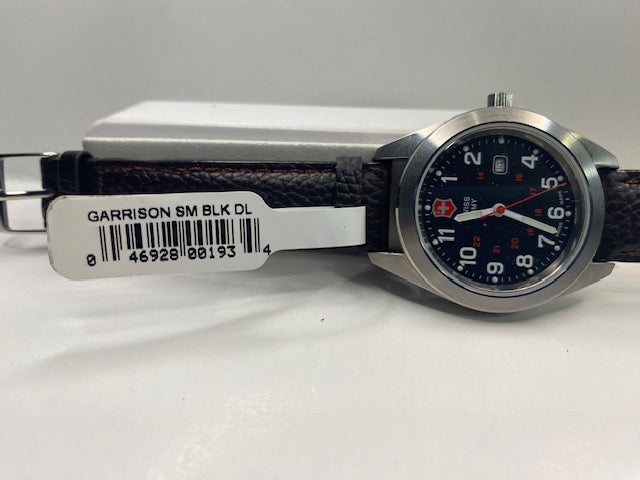Swiss Army Victorinox Garrison 241084 NIB. Mid Size 34mm Steel Case. Swiss Made.