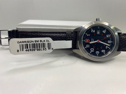 Swiss Army Victorinox Garrison 241084 NIB. Mid Size 34mm Steel Case. Swiss Made.