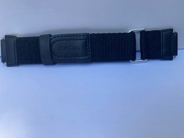 Casio Original Watchband MRW-210 Black Nylon Grip 20mm Wide Attach 28mm Shoulder