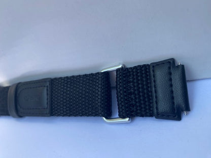 Casio Original Watchband MRW-210 Black Nylon Grip 20mm Wide Attach 28mm Shoulder